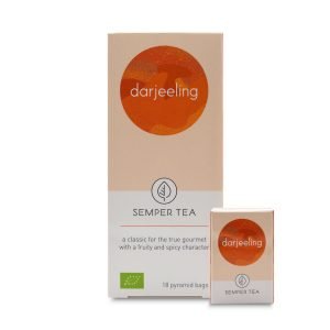 Bio-Darjeeling-Schwarztee online kaufen Online-Pyramidenbeutel Semper Tee