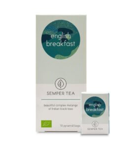 englischer breakfast Frühstückstee in biologisch abbaubarer Pyramidenbeutel semper tea
