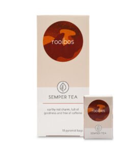 te rooibos sin teina en piramide biodegradable semper tea