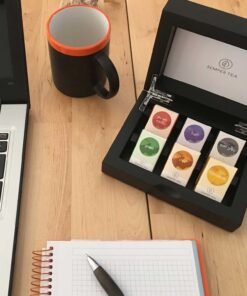 cajita de te para regalar 6 te piramides biodegradable semper tea