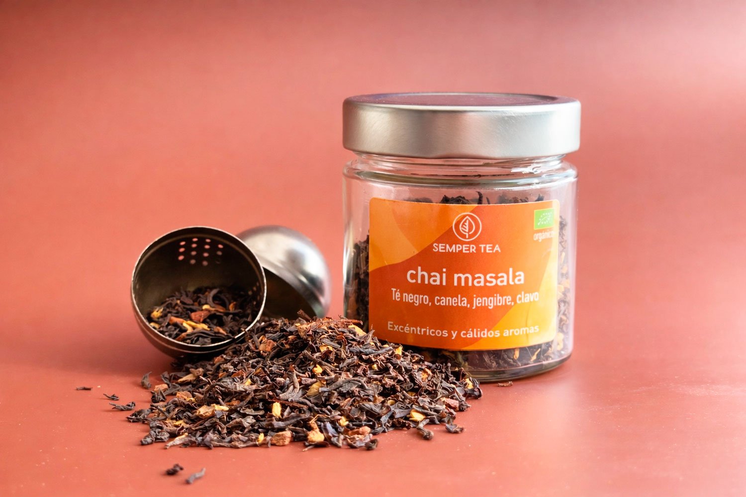 Chai Masala ecológico | Té negro especiado en tarro de cristal premium