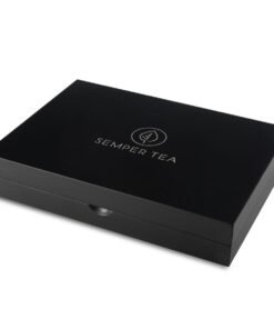 caja de te madera con 24 piramides semper tea