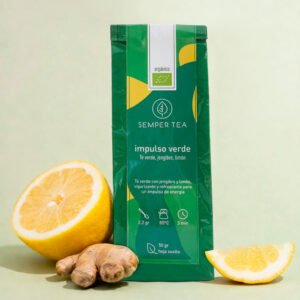 Té verde jengibre limón a granel ecológico Semper Tea
