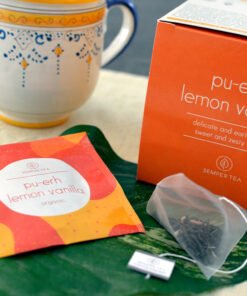 Alternative view of PU-ERH LEMON VANILLA organic tea I Tea pyramid in sachet
