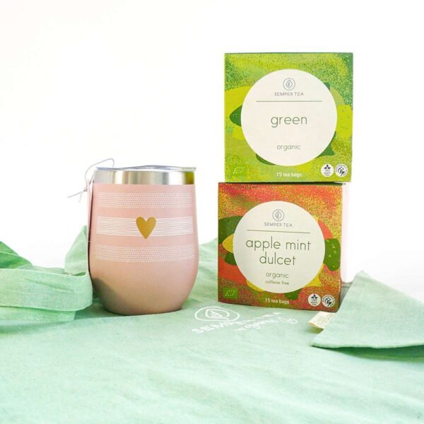 Gift Set with Herbal Teas | Tea & Elegance with Thermal Mug - Image 2