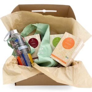 pack de regalo tes ecologicos y botella termica