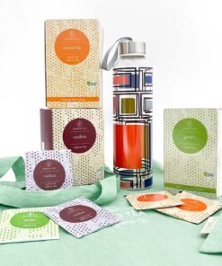 pack de regalo tes ecologicos y botella termica