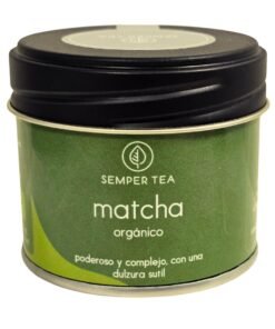 lata te matcha ecologico polvo semper tea