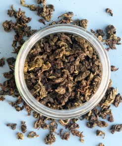 Milky Oolong en tarro de cristal – Regalo gourmet de té azul