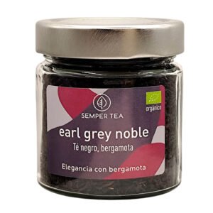 Té Earl Grey ecológico en hoja suelta – Tarro de cristal ideal para tiendas gourmet