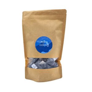 Feuilles de Milky Oolong intactes en pyramide biodégradable