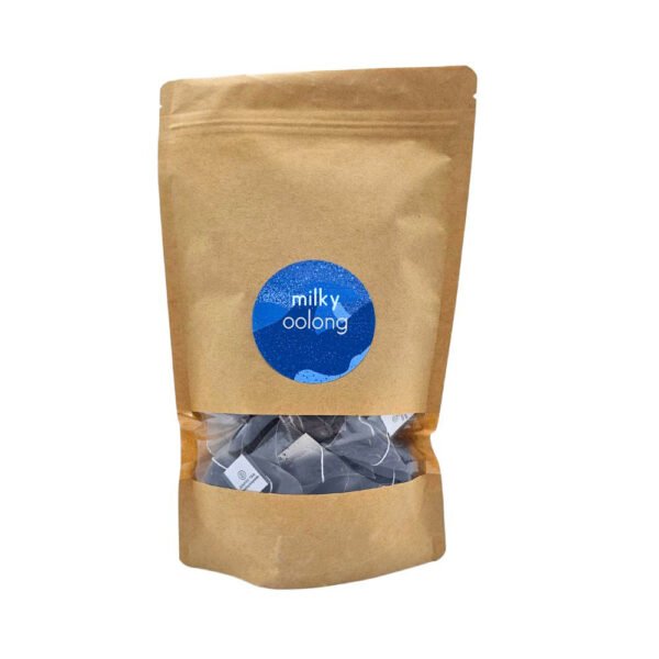 Feuilles de Milky Oolong intactes en pyramide biodégradable