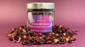infusion cesta de frutas ecologica y sin teina para preparar te frio afrutado y refrescante