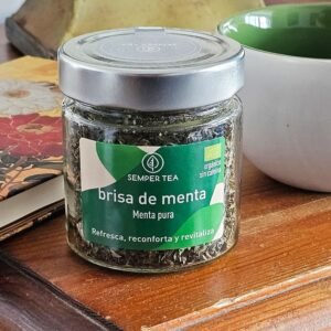 Menta ecológica a granel en tarro – Semper Tea