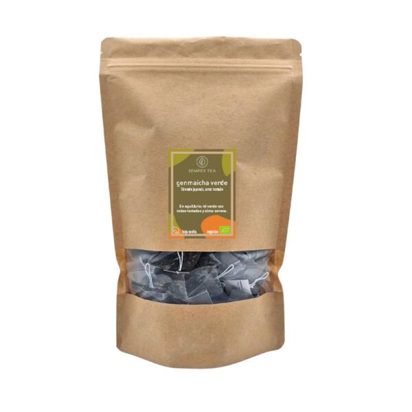 Genmaicha en pirámides compostables a granel