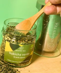 Té Kukicha Ecológico con Packaging Sostenible | Tarro Reutilizable Premium