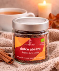 Infusión bio de rooibos con canela en tarro de cristal | Semper Tea