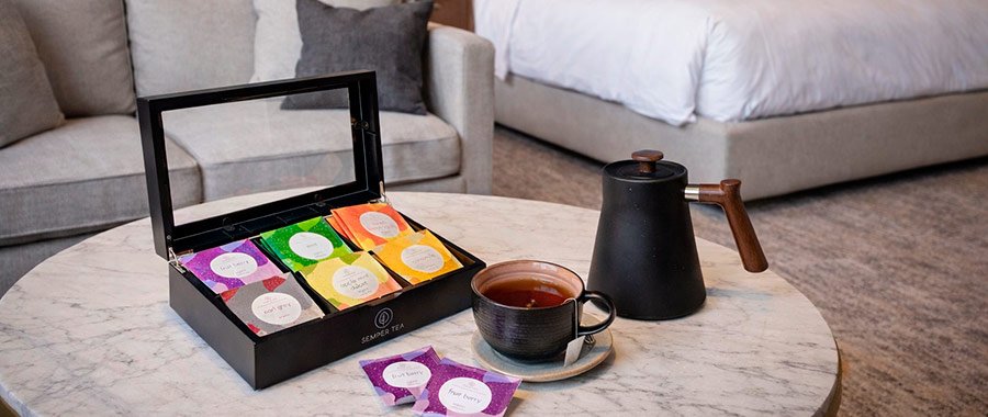 Proveedor de té para hoteles | Servicio premium de té para suites y habitaciones de lujo