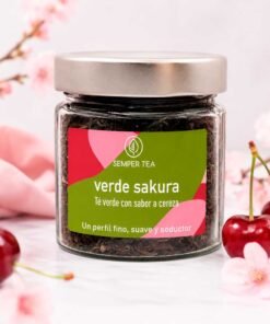 Té verde Sakura con cereza para regalo gourmet