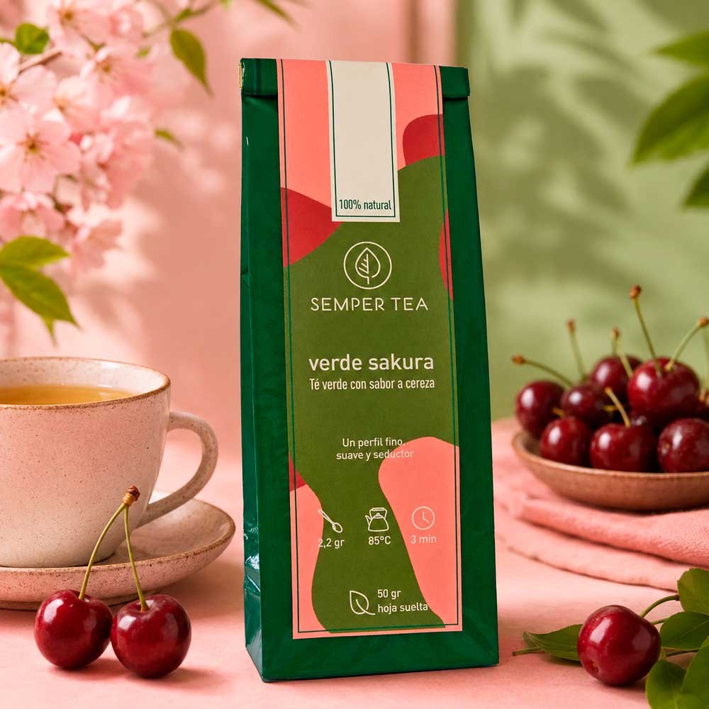 Té Verde Sakura – Té Verde con Cereza Japonesa Premium
