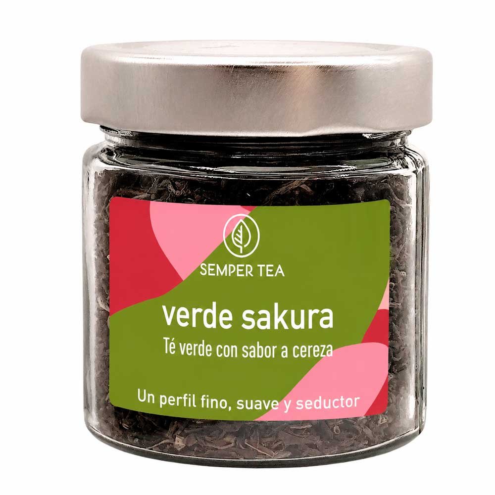 Té verde Sakura con cereza para regalo gourmet