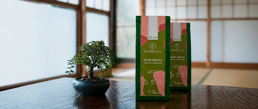 Té verde Sakura japonés, una variedad aromática y delicada con notas de cereza Té verde Sakura japonés con notas de cereza